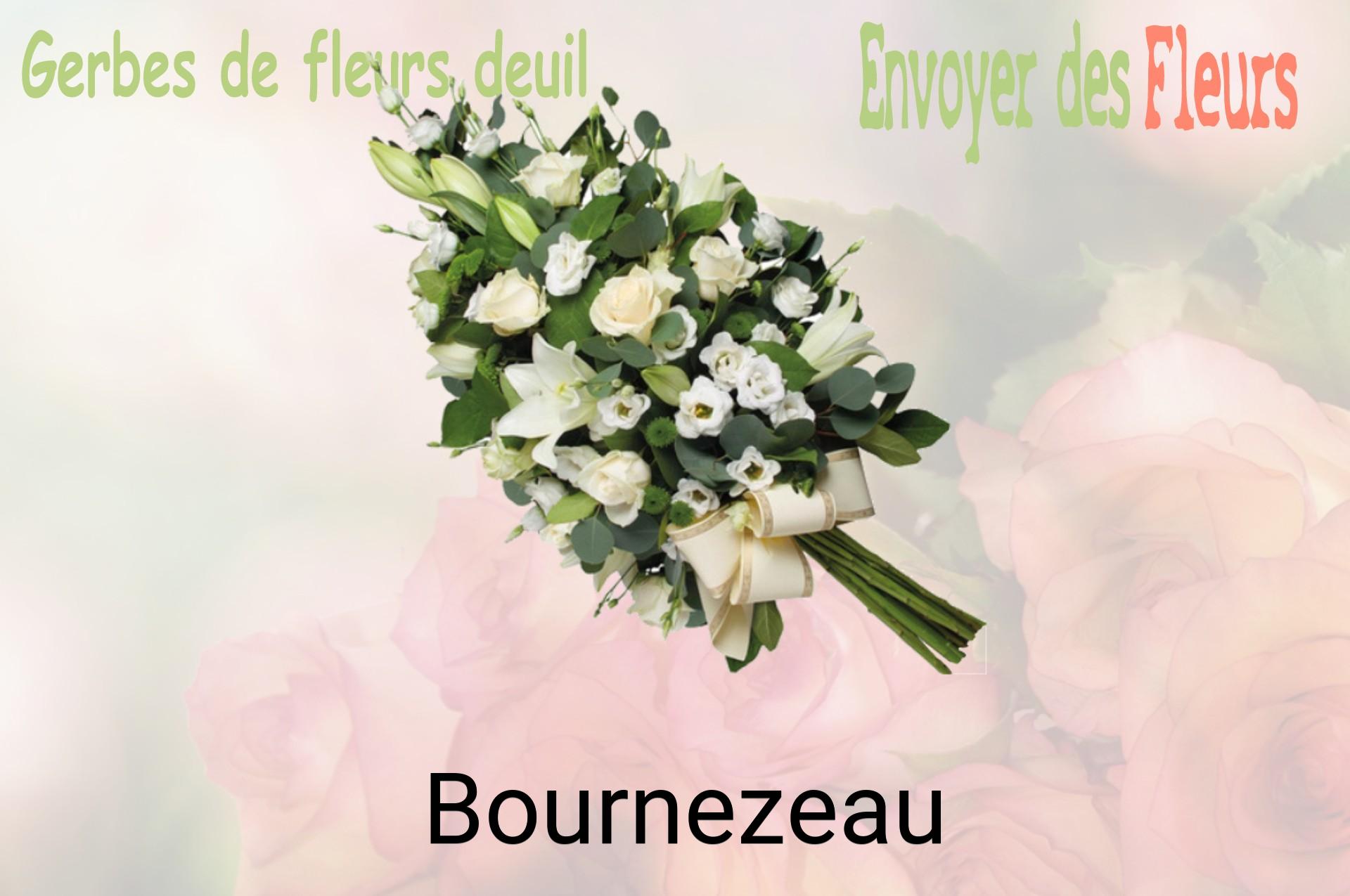 Gerbe de fleurs de deuil livrée à Bournezeau